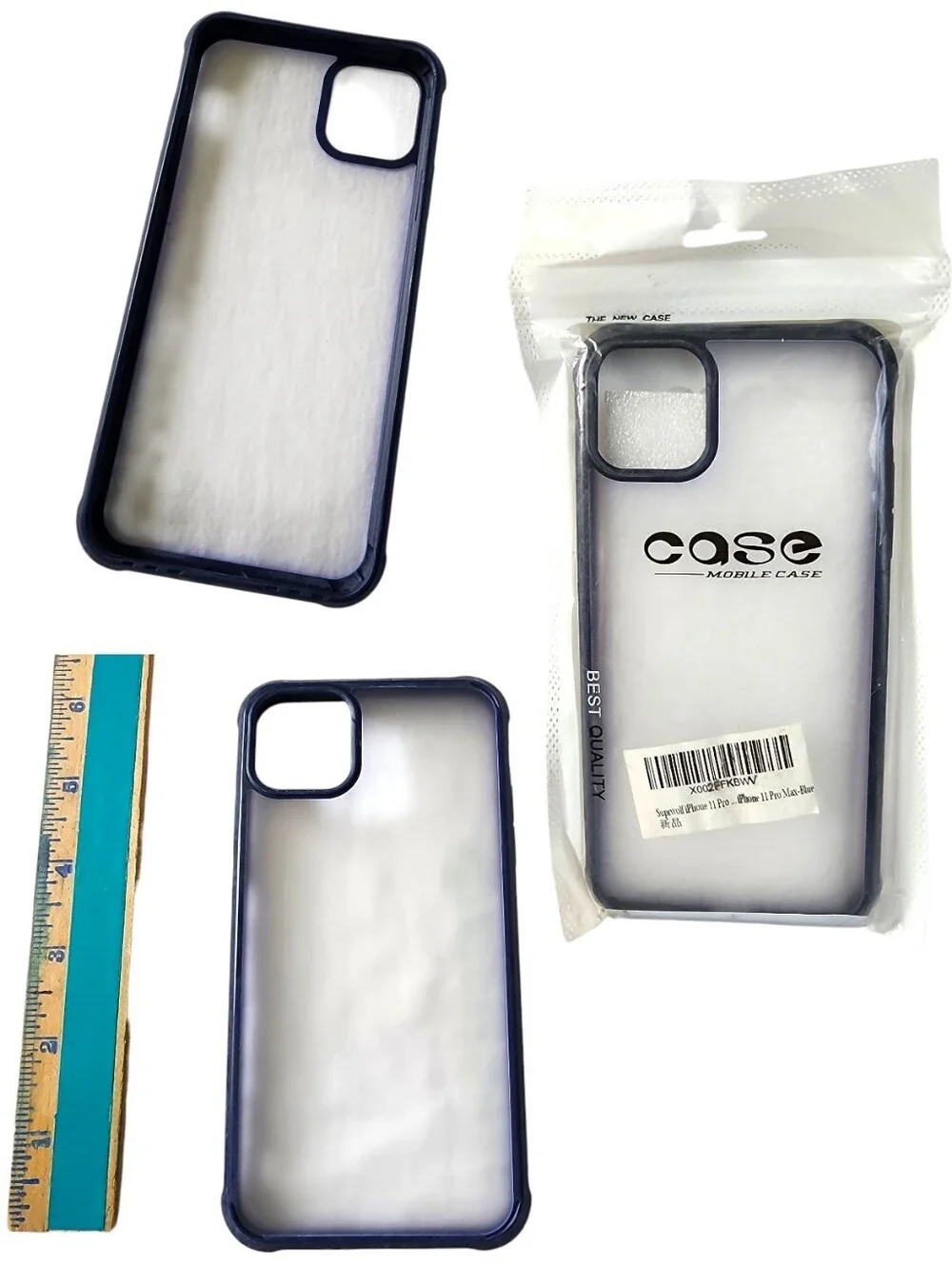 Suprwolf Navy & Clear Case For iPhone 11 Pro Max